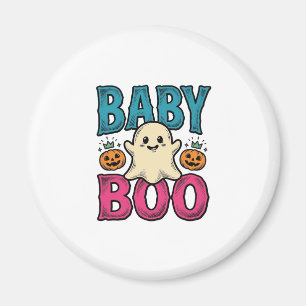 Imán Diseño de camiseta de fantasma de Halloween vintag