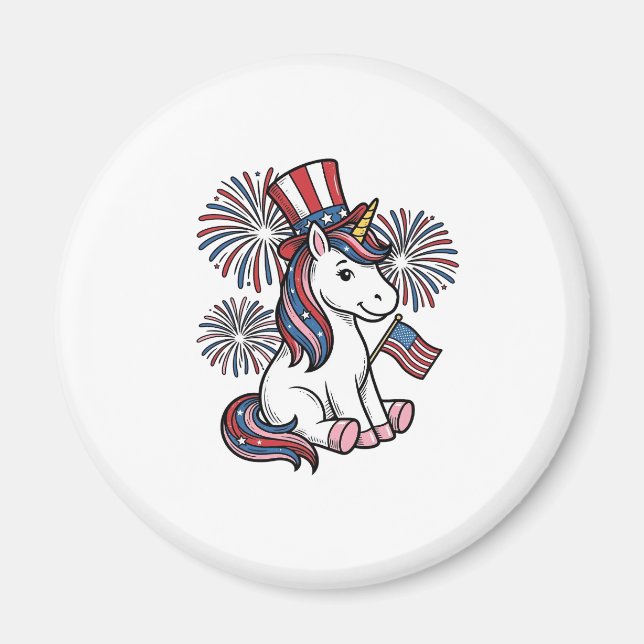 Imán Diseño de camiseta de fuegos artificiales de unico (Frente)