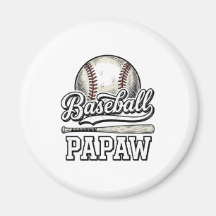 Imán Diseño de camiseta de grabado vintage de Papaw de 