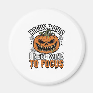 Imán Diseño de camiseta de Halloween de calabaza de vin