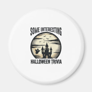 Imán Diseño de camiseta de luna fantasma de trivia de H