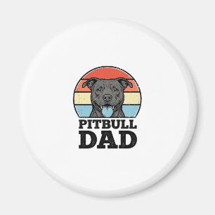Imán Diseño de camiseta de Papá Pitbull amante de los p