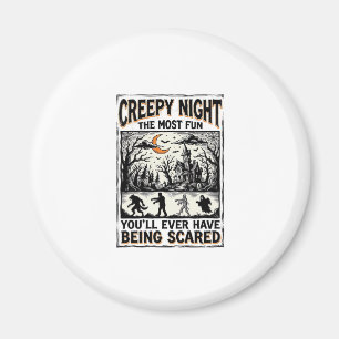 Imán Diseño de camiseta de terror divertido y aterrador