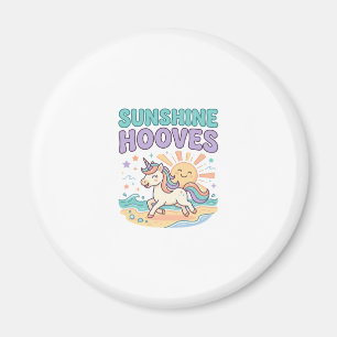 Imán Diseño de camiseta gráfica trendy pezuñas unicorni