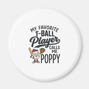 Imán Diseño de camiseta Me llaman Poppy jugador favorit