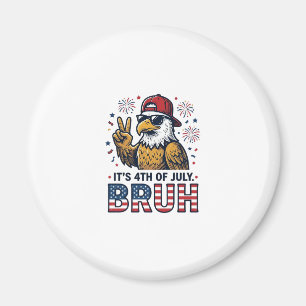 Imán Diseño de camiseta patriótica Funny 4th of July Ea