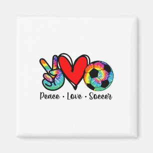 Imán Diseño de camiseta tie dye de fútbol para mujeres