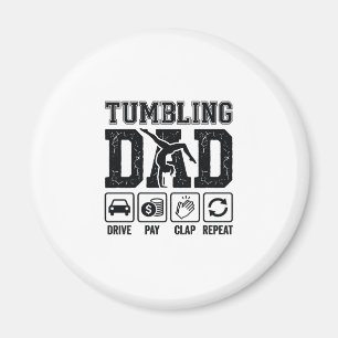 Imán Diseño de camiseta Tumbling Dad Drive Pay Clap Rep