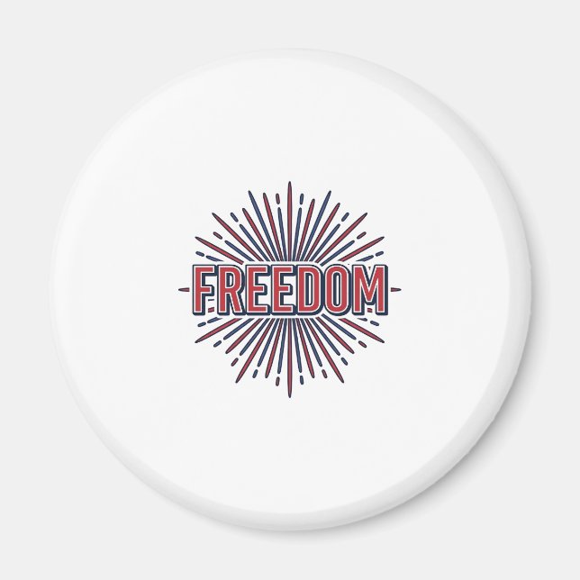 Imán Diseño de camiseta vectorial de fuegos artificiale (Frente)