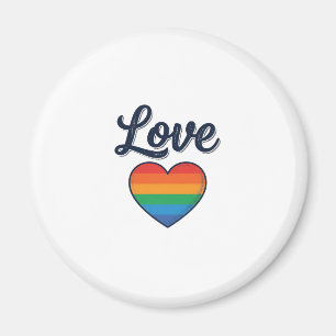 Imán Diseño de camiseta vectorial de orgullo de corazón