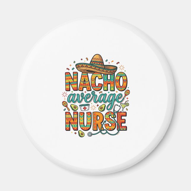 Imán Diseño de camiseta vectorial fiesta de enfermera p (Frente)