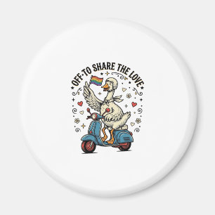 Imán Diseño de camiseta vintage de amor de scooter de g