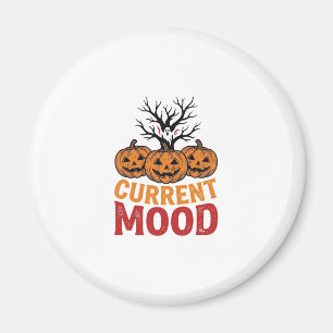 Imán Diseño de camiseta vintage de calabaza de Hallowee