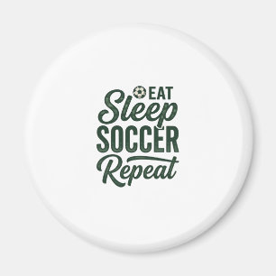 Imán Diseño de camiseta vintage de fútbol repetido Come
