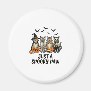 Imán Diseño de camiseta vintage de gatos de Halloween S