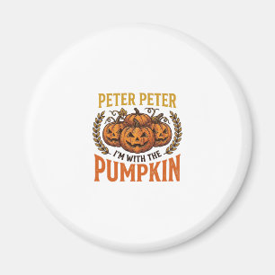 Imán Diseño de camiseta vintage de Halloween de Peter P