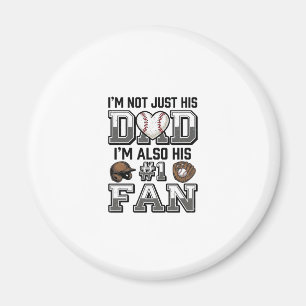 Imán Diseño de camiseta vintage fan número 1 de papá de