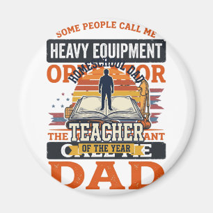 Imán Diseño de camiseta vintage para papá operador de e