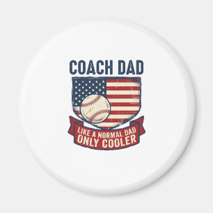 Imán Diseño de camiseta vintage patriótica de béisbol C
