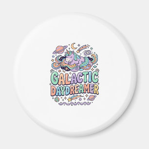 Imán Diseño de Camiseta y Pegatina Kawaii Soñador Galác