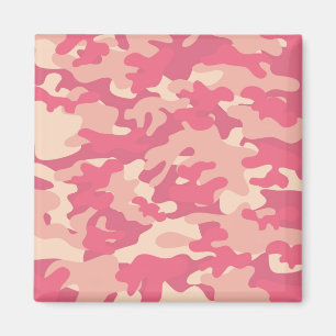 Imán Diseño de camo rosa