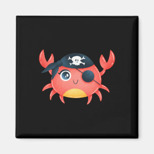 Imán Diseño de cangrejo pirata lindo regalo para amante