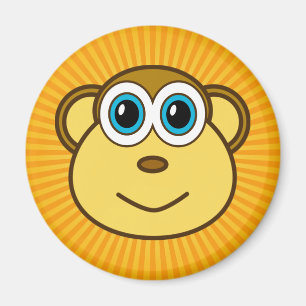 Imán Diseño de cara de cizalladura de mono