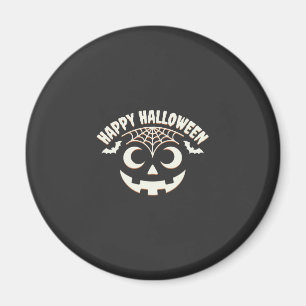 Imán Diseño de cara de Jack-O-Lantern de Halloween feli