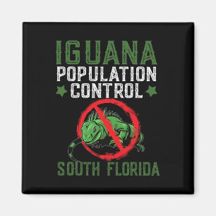 Imán Diseño De Caza De Iguana Para El Sur De Florida Ig