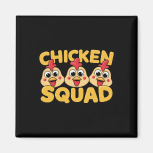 Imán Diseño de Chicken Squad para cosas de amantes del