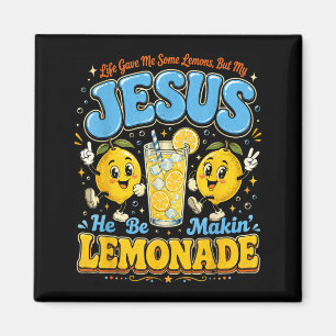 Imán Diseño de cita cristiana de limonada divertida de