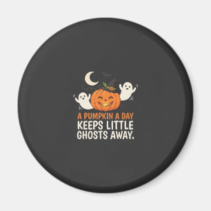 Imán Diseño de cita de Halloween de fantasma de calabaz