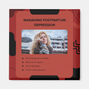 Imán Diseño de Conciencia sobre la Depresión Postparto