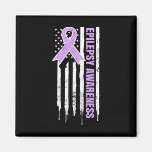 Imán Diseño de Conciencia sobre la Epilepsia Bandera Pa