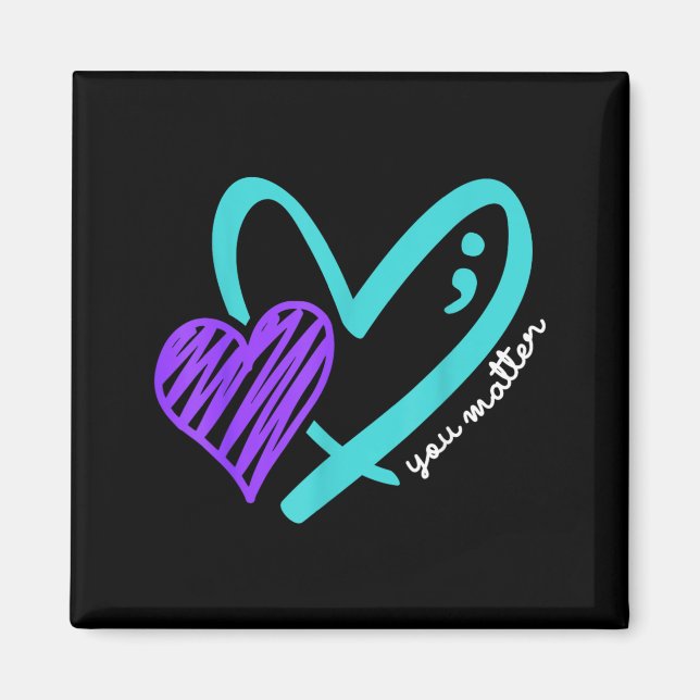 Imán Diseño de concienciación sobre no dejar que termin (Frente)