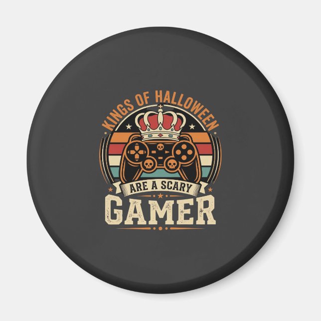 Imán Diseño de control retro del rey de los jugadores d (Frente)