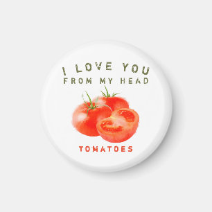 Imán Diseño de cotización de tomate vintage - 