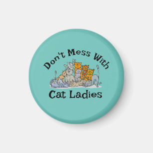 Imán Diseño de damas de gato