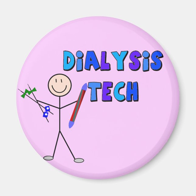 Imán Diseño de Dialysis Tech STICK MAN (Frente)