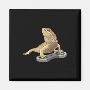 Imán Diseño de dragón barbudo para jugar videojuegos de