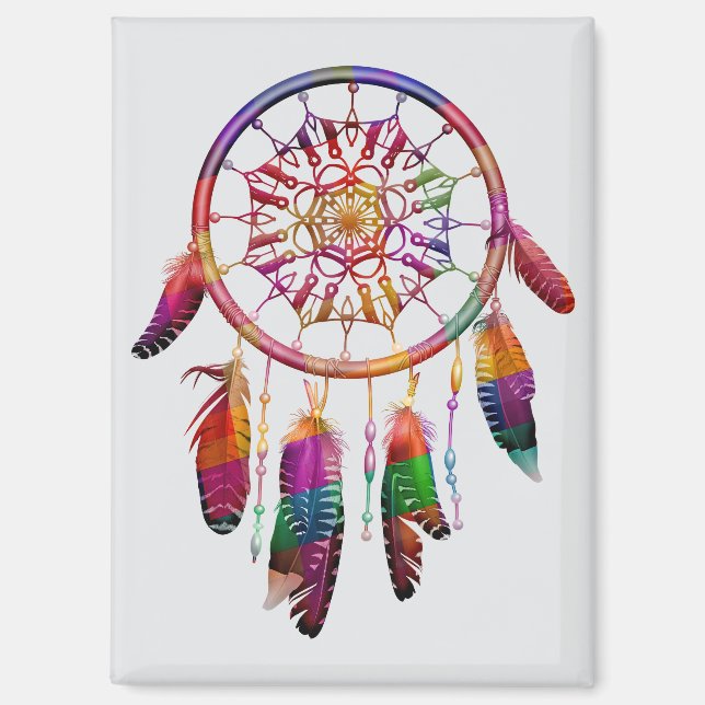 Imán Diseño de Dream Catcher (Anverso)