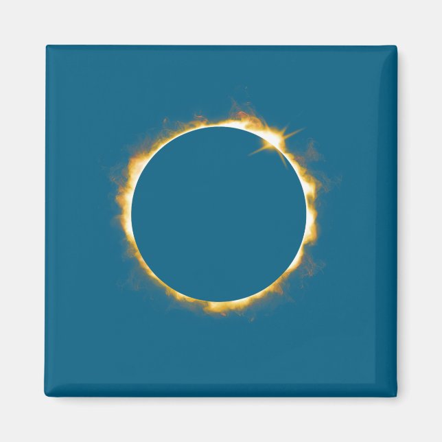Imán Diseño de eclipse solar 21 de agosto de 2017 (Frente)