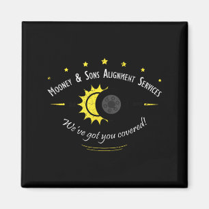 Imán Diseño de eclipse solar para fanáticos de la cienc