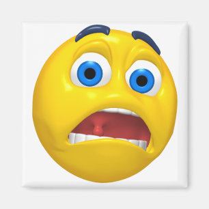 Imán Diseño de Emoji de Shock