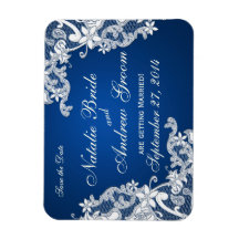 Diseño de encaje vintage Guardar la fecha