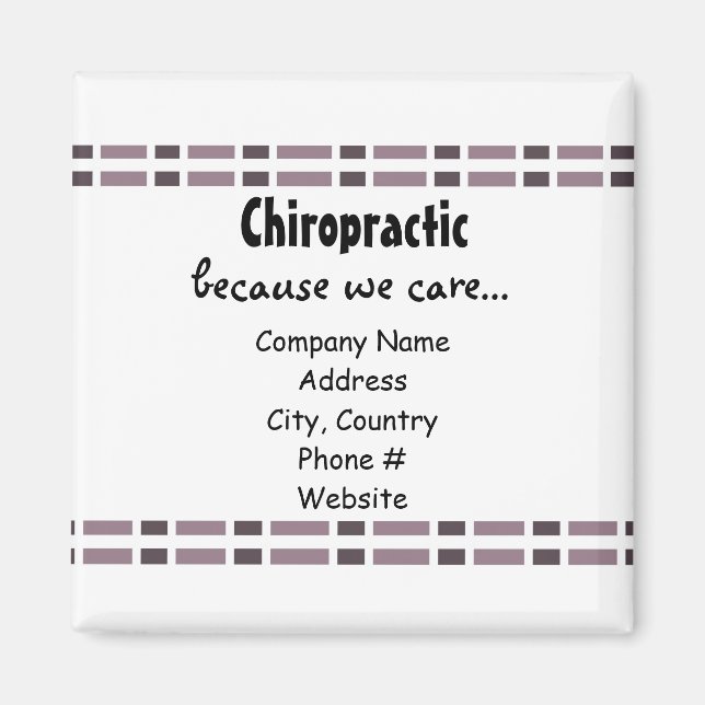 Imán Diseño de enlace púrpura (Frente)