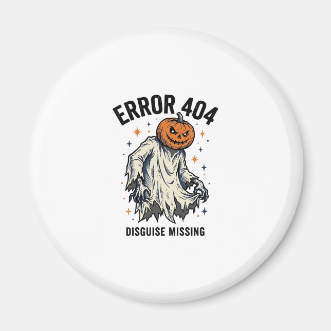 Imán Diseño de error de fantasma de calabaza de disfraz (Frente)