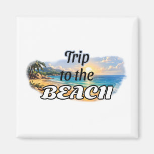 Imán Diseño de Escape de Puestas de Sol Tropicales Viaj