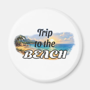Imán Diseño de Escape de Puestas de Sol Tropicales Viaj