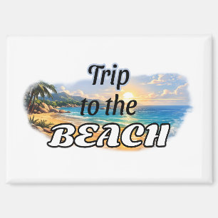 Imán Diseño de Escape de Puestas de Sol Tropicales Viaj
